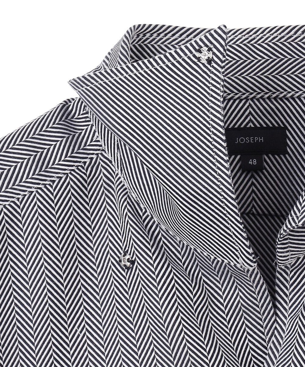 JOSEPH HOMME クレイジーツイルへリンボン　イタリアンカラーシャツ 