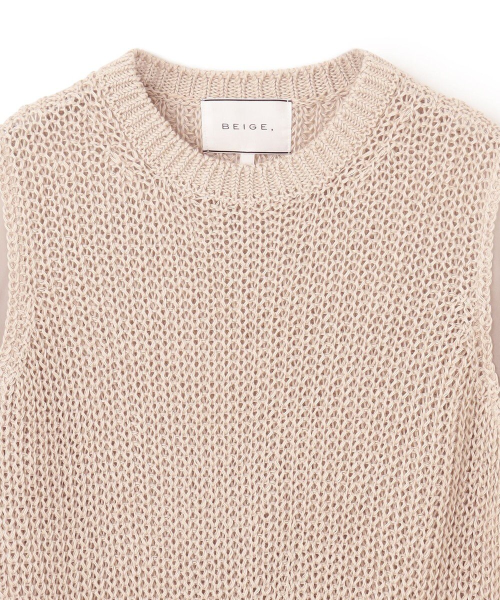 BEIGE， OLIVIER / 半袖ニット 