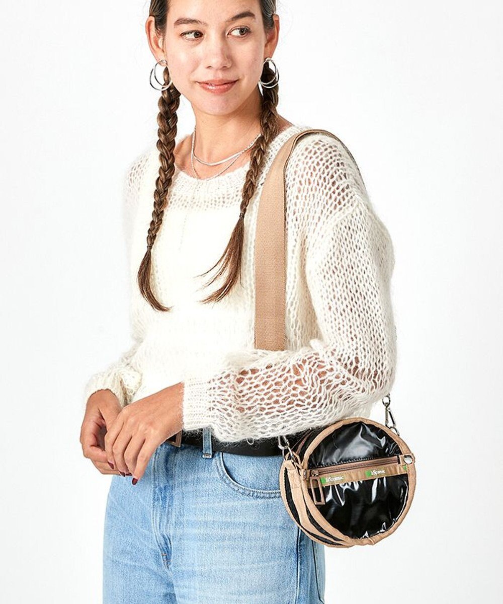 LeSportsac CIRCLE CROSSBODY/50th ブラックシャイン 50th ブラックシャイン