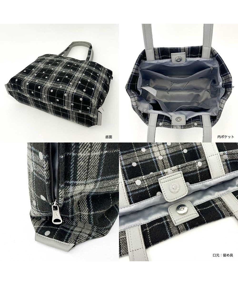 ROOTOTE 1337【フェルト生地】LT.ミディアム.ドットチェック-A 