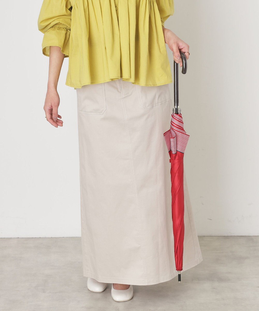 MOONBAT 【WEB限定】POLO RALPH LAUREN（ポロ ラルフローレン）長傘 ワンポイントポロポニー×裾ボーダー 8本骨 