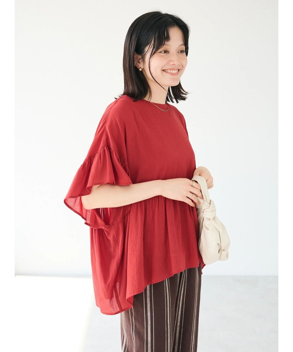 CRAFT STANDARD BOUTIQUE ウ゛ィンテージボイルティアード切替ブラウス 