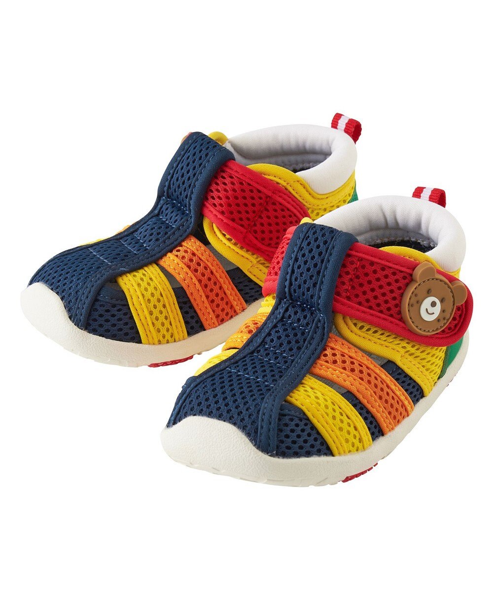 MIKI HOUSE HOT BISCUITS 【13-17cm】ダブルラッセル 水抜けセカンドサンダル 