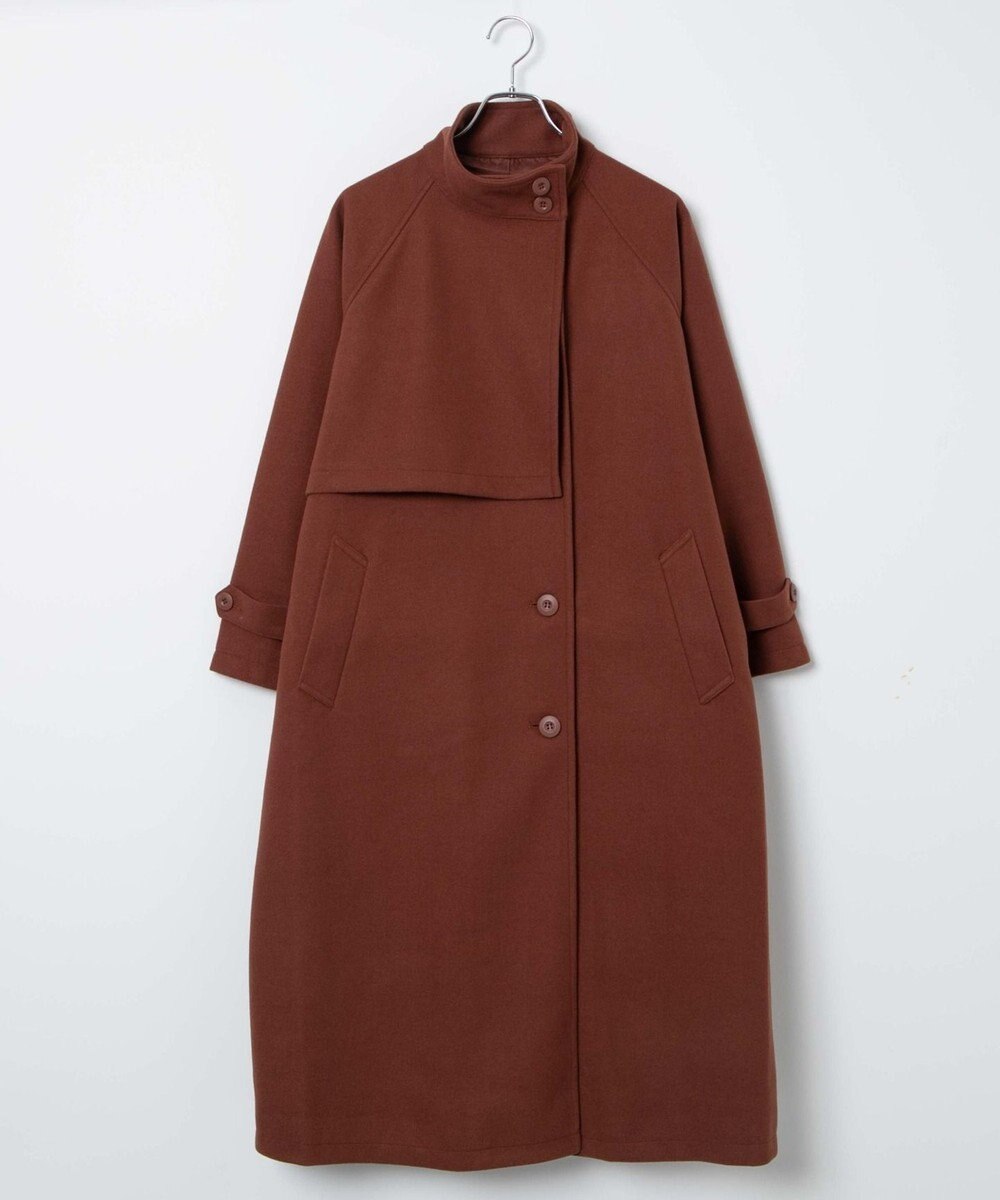 WEGO スタンドカラーロングコート 