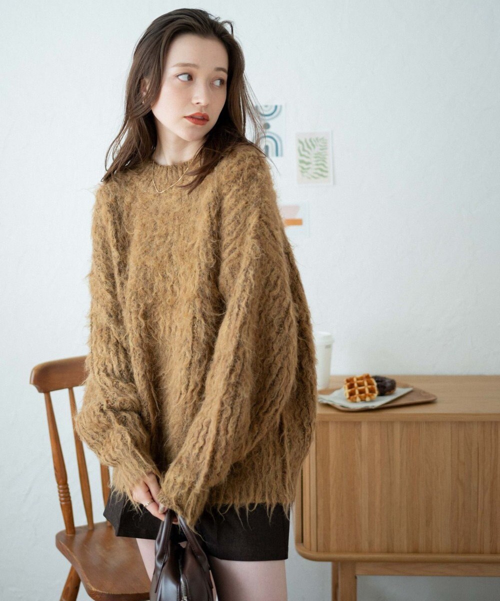 WEGO ブラッシュニットBIGプルオーバー 