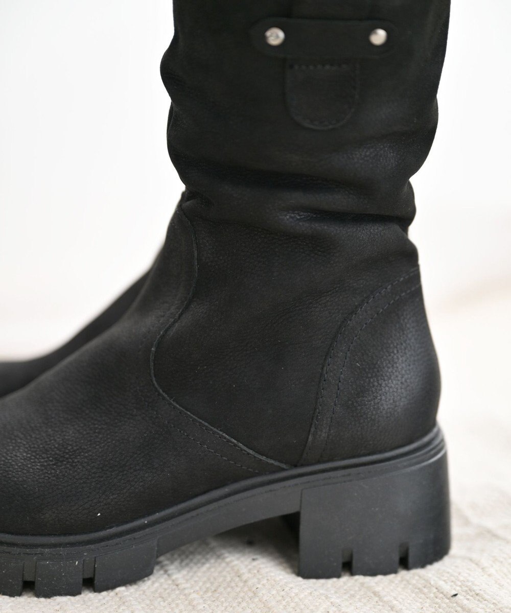 Pointer 本革ミドル丈ブーツ 