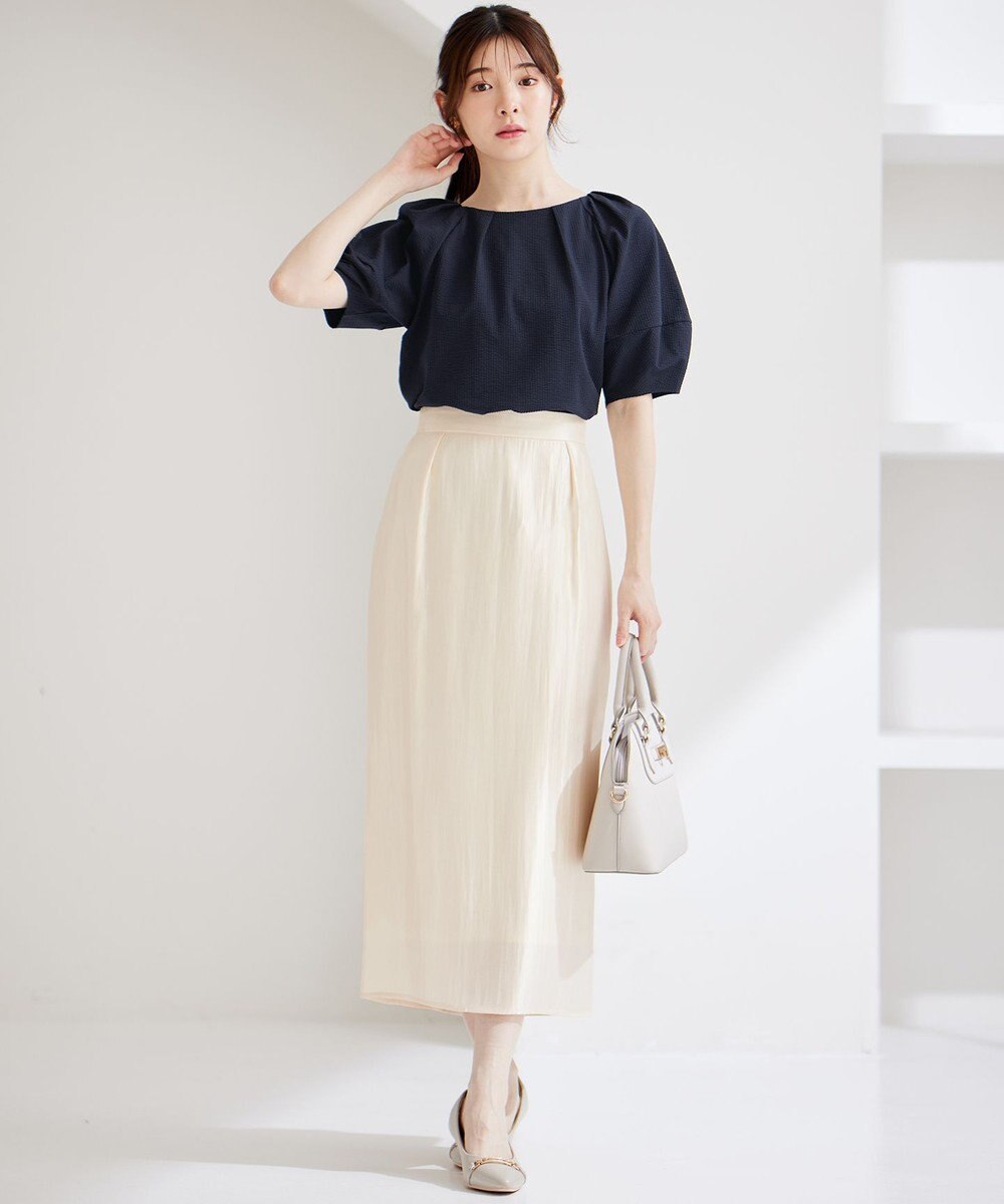 ANY SIS 【洗える】ソフトグリッターペンシル スカート 