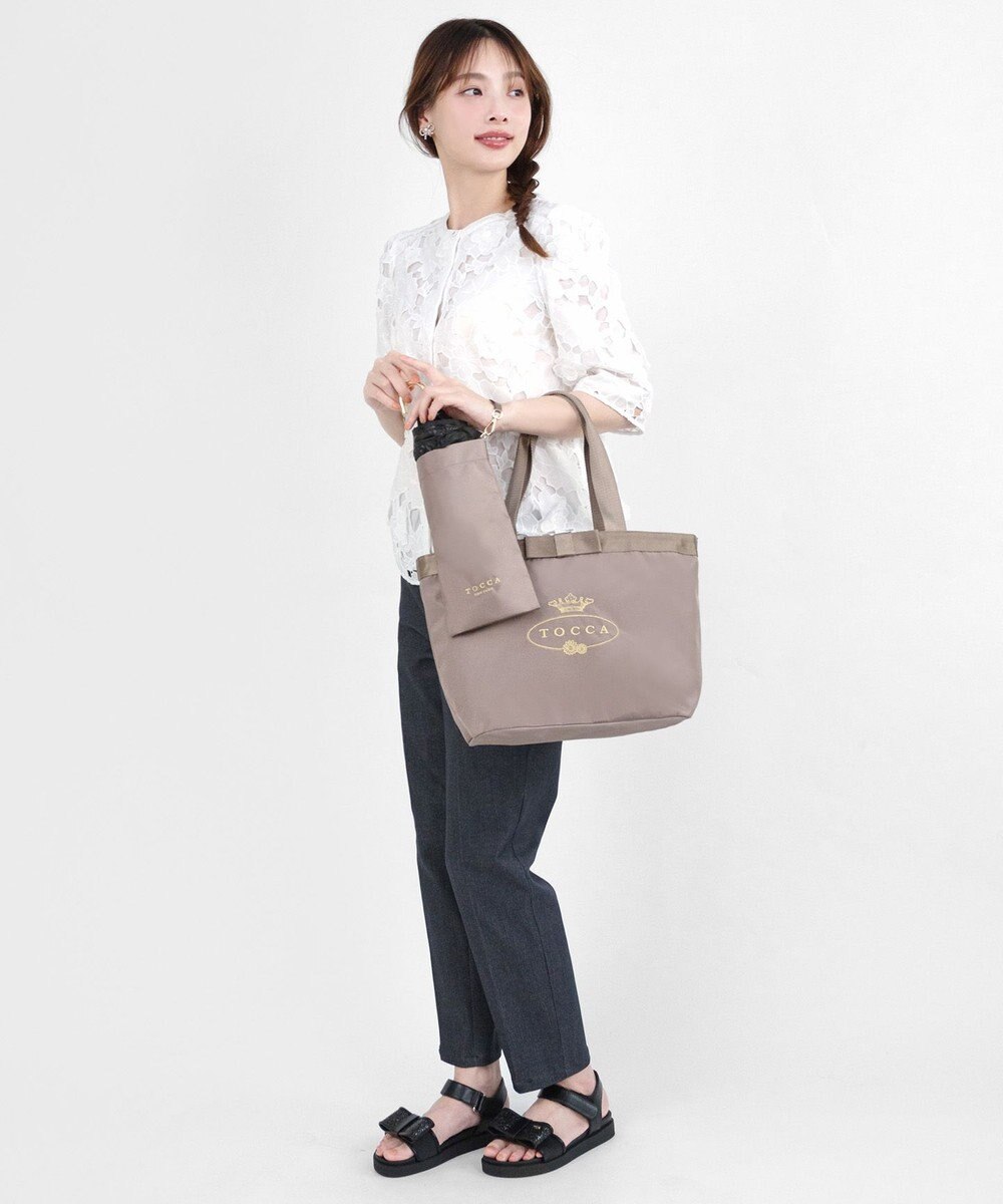 TOCCA 【A4サイズ対応・撥水・サスティナブル素材】LOGO RAIN 2SET BAG バッグ 