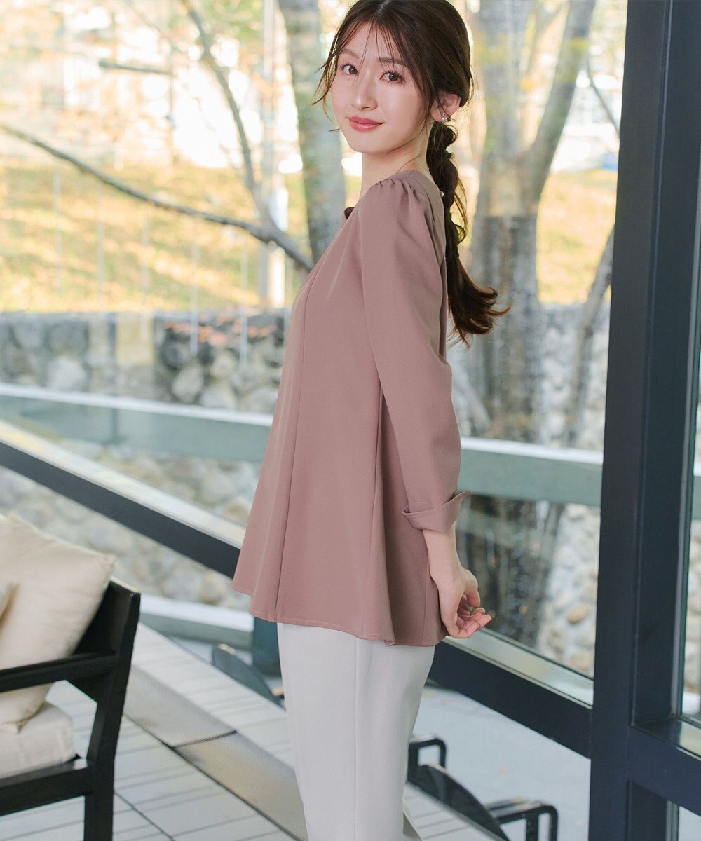 Tiaclasse スカラップ襟チュニック 