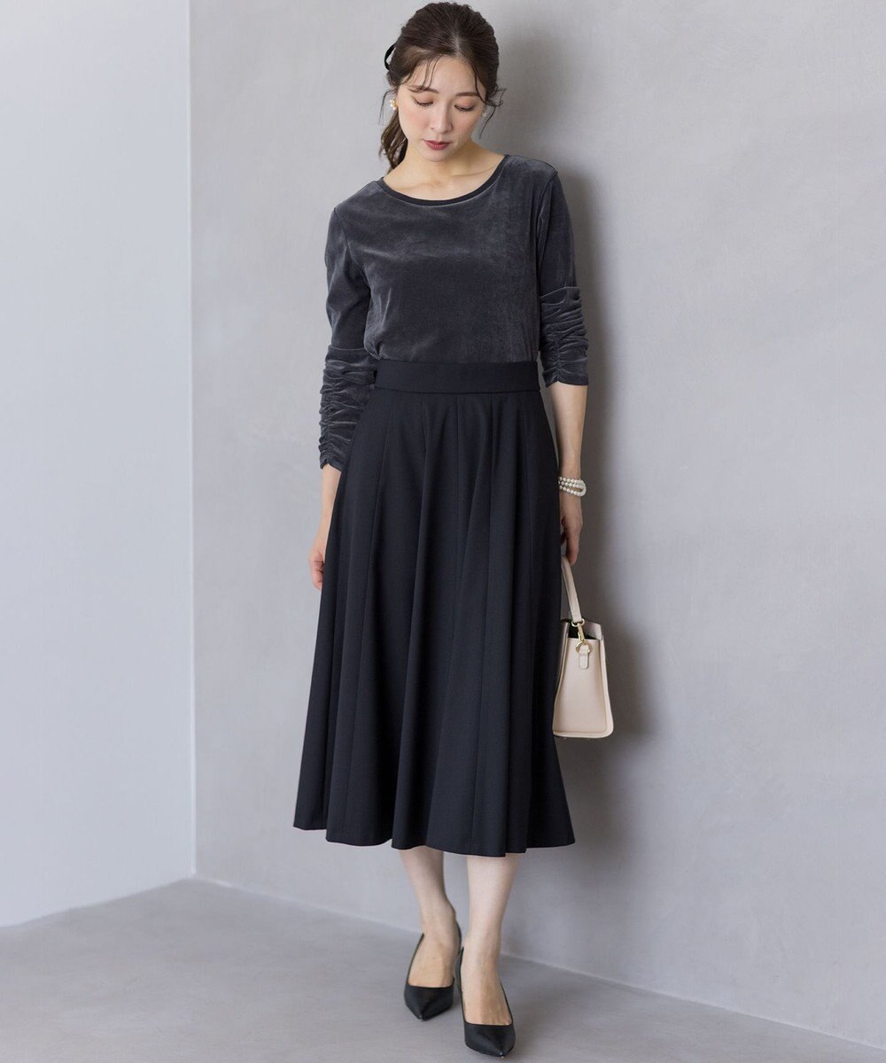 組曲 【ご好評につき追加予約 / 加藤ローサさん着用】ハンサムツイルフレア スカート 