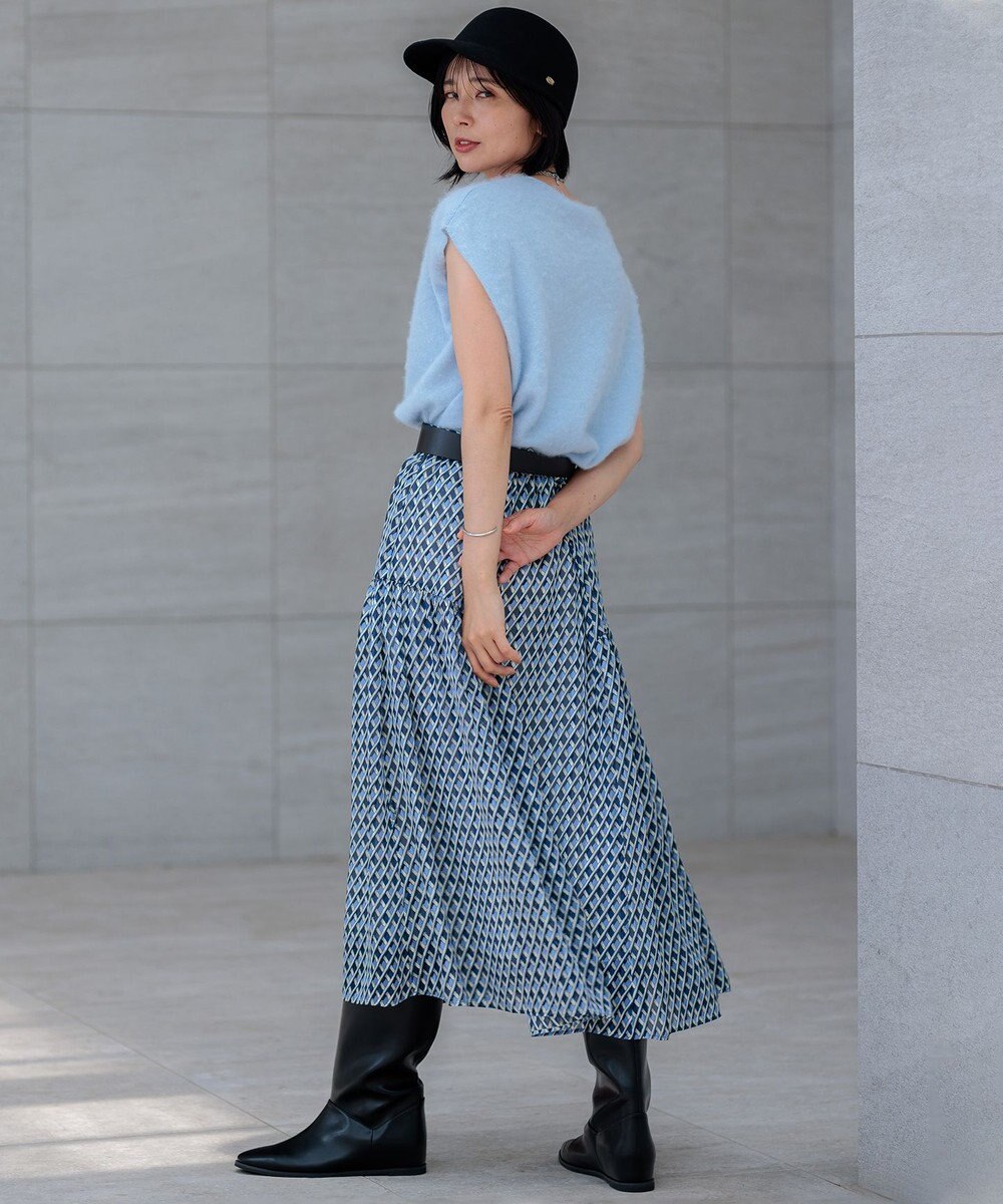 23区 【Oggi10月号掲載/洗える】カシミヤミックスファー ニット 