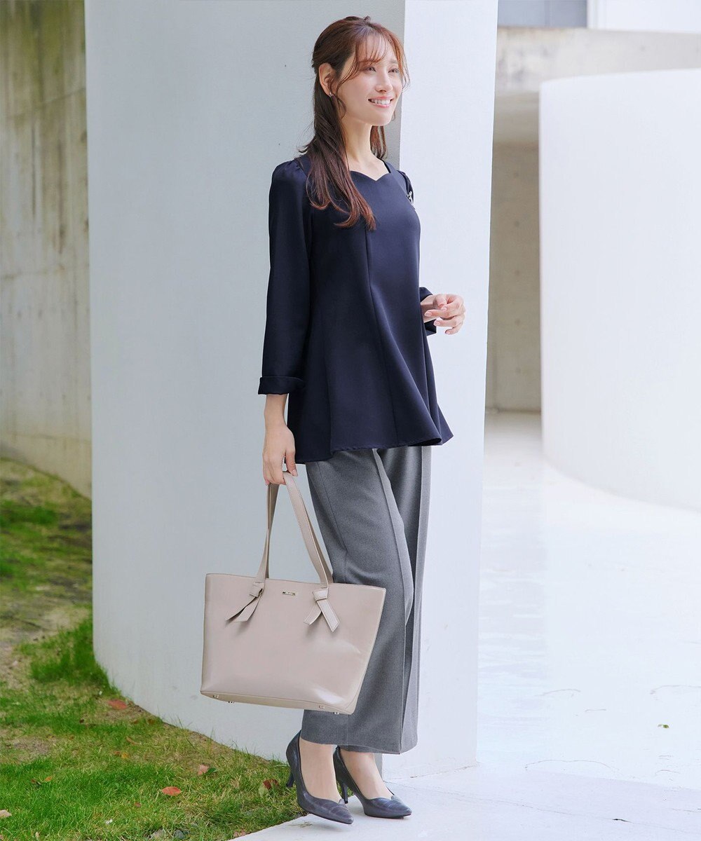 Tiaclasse スカラップ襟チュニック 