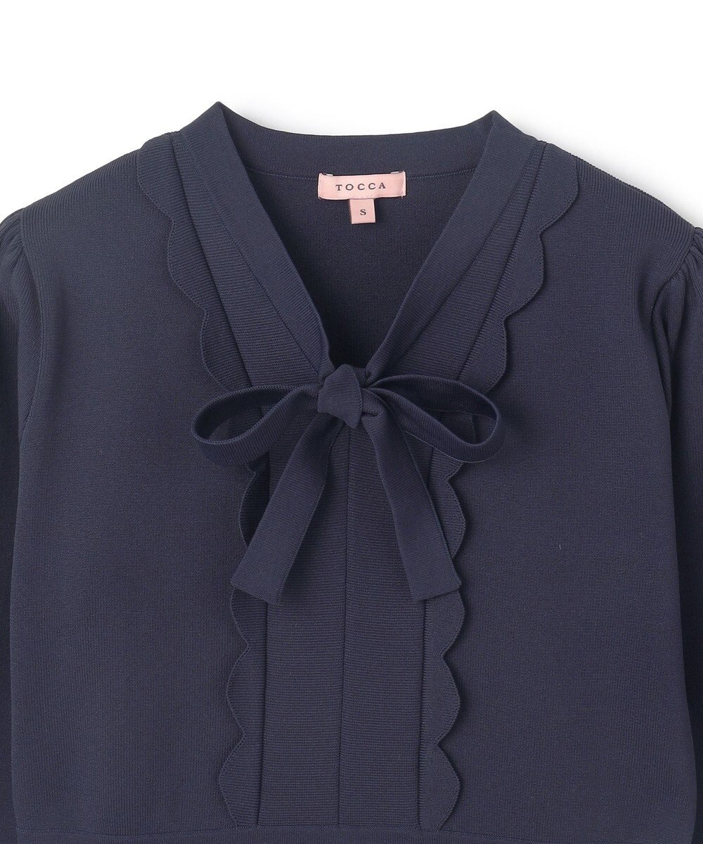 TOCCA 【洗える】BAR RIBBON KNIT DRESS ニットドレス 