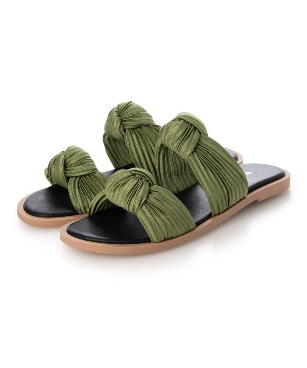 MODE ET JACOMO <carino>プリーツスポンジサンダル 