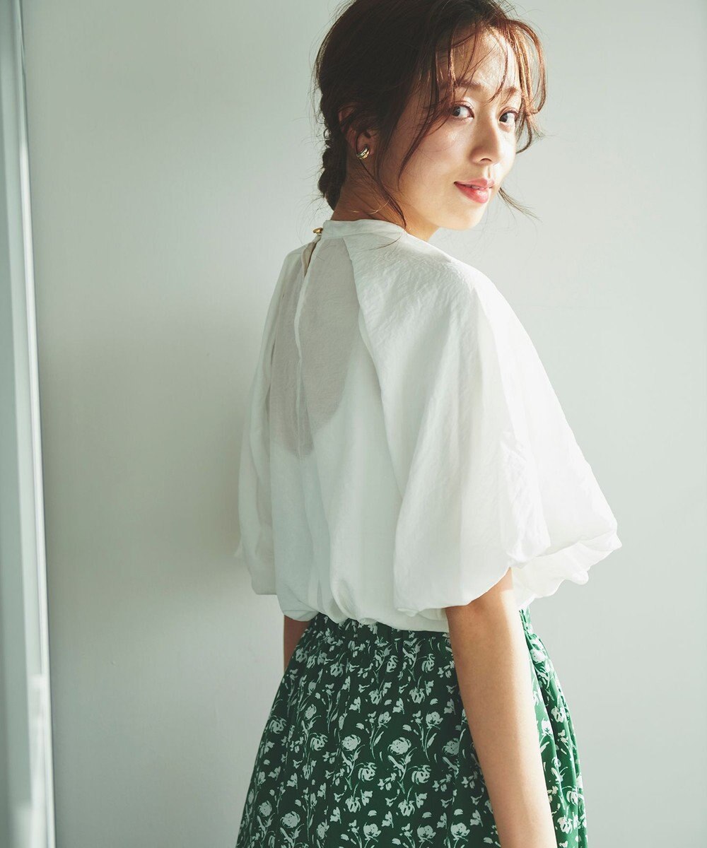 Feroux 【新色追加・洗える】バルーンスリーブ ブラウス 