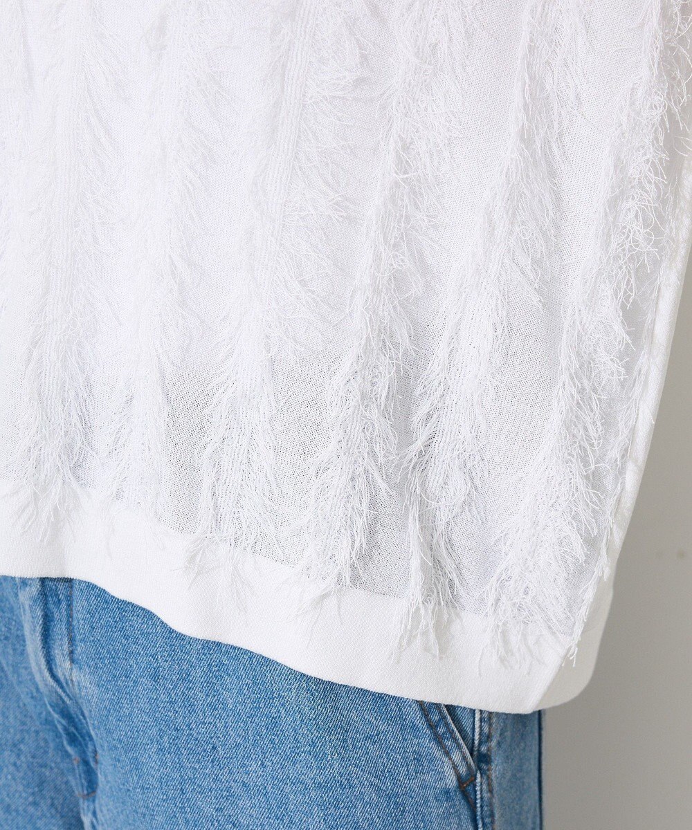 CRAFT STANDARD BOUTIQUE シアーフリンジスキッパーニットプルオーバー 