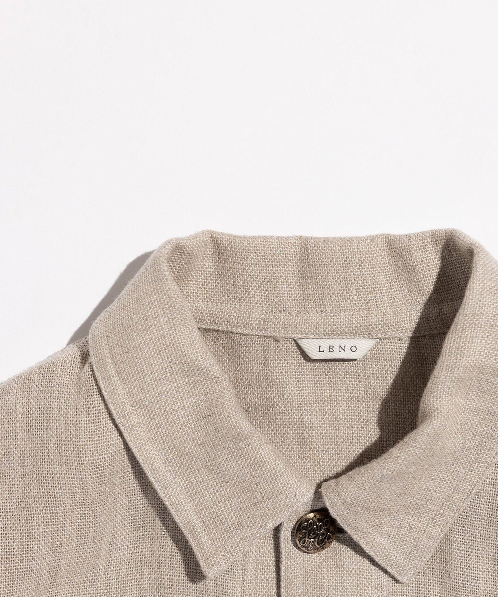 LENO FRENCH WORK HEVY LINEN COVER ALL《UNISEX》 カバーオールリネンジャケット 