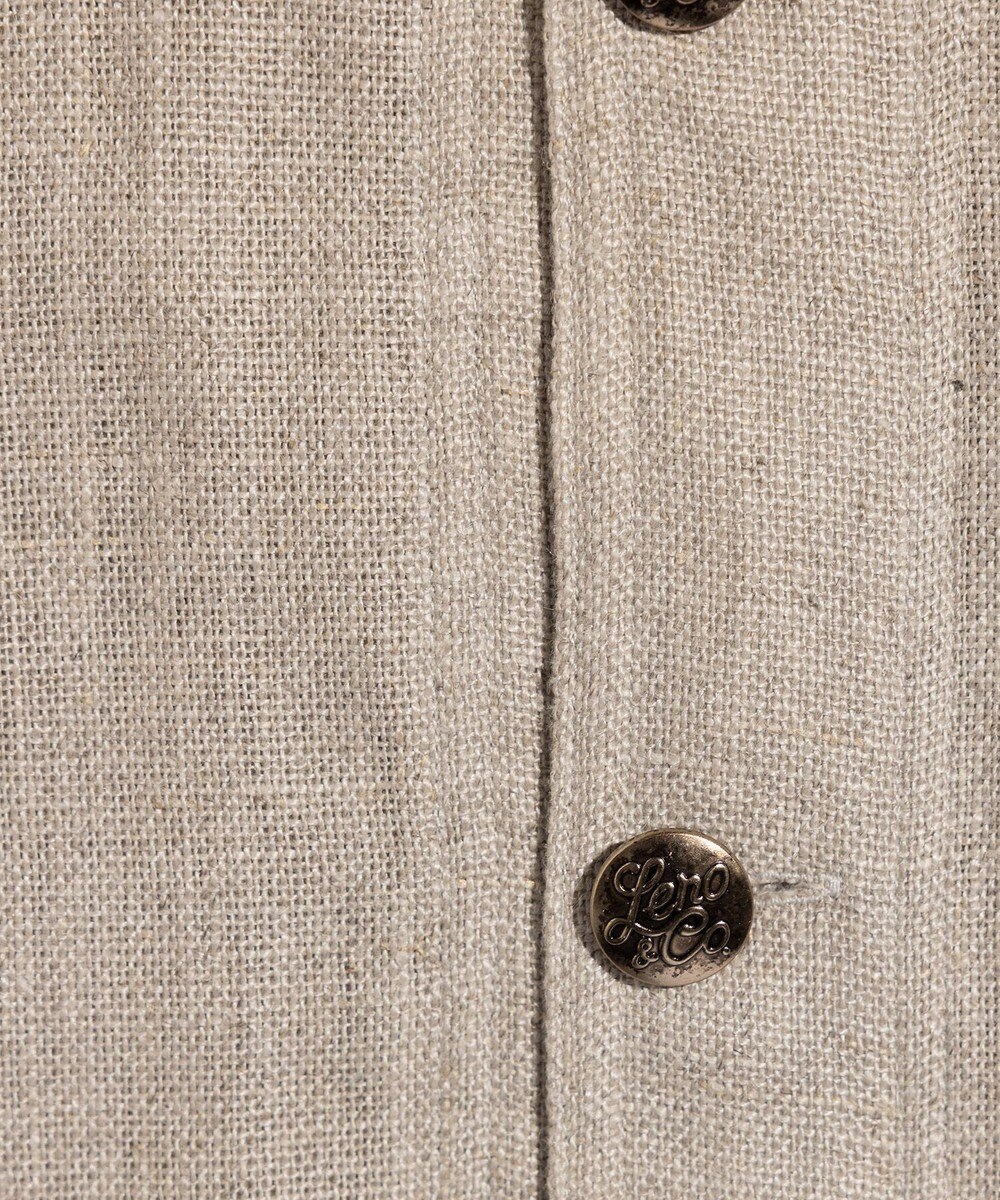 LENO FRENCH WORK HEVY LINEN COVER ALL《UNISEX》 カバーオールリネンジャケット 