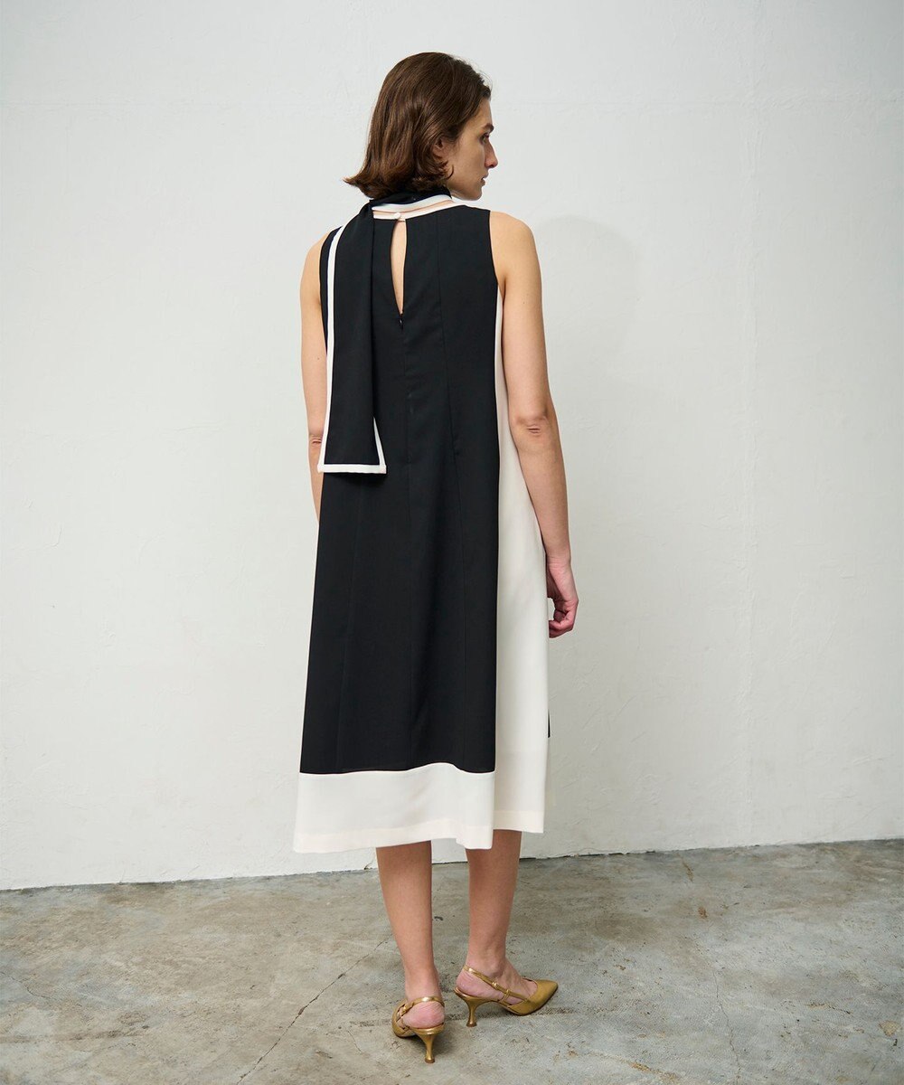 GRACE CONTINENTAL バイカラーフレームドレス 