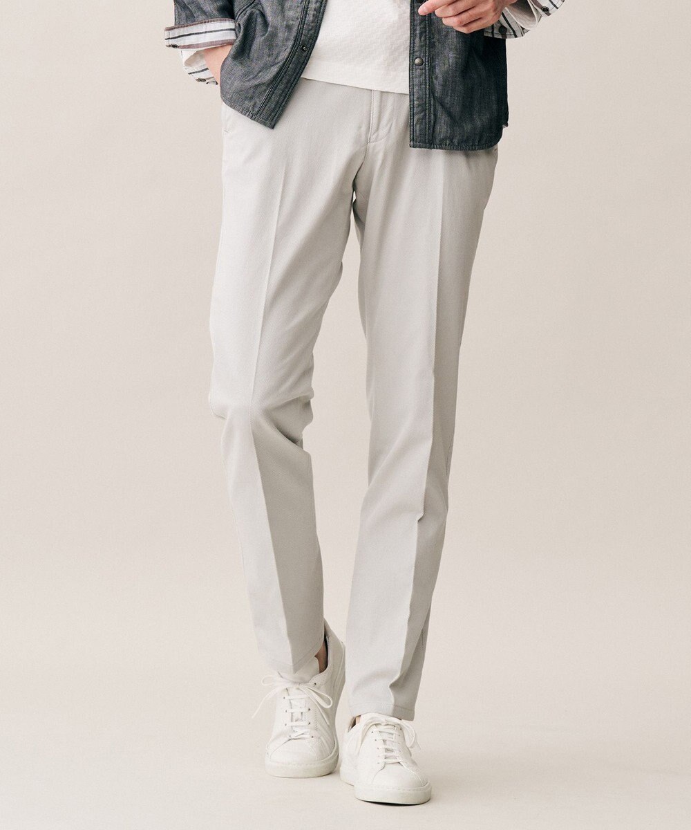 JOSEPH ABBOUD 【ウエストも伸びる!オーガニックコットン使用】ハイパワーカルゼ パンツ 26SSモデル 