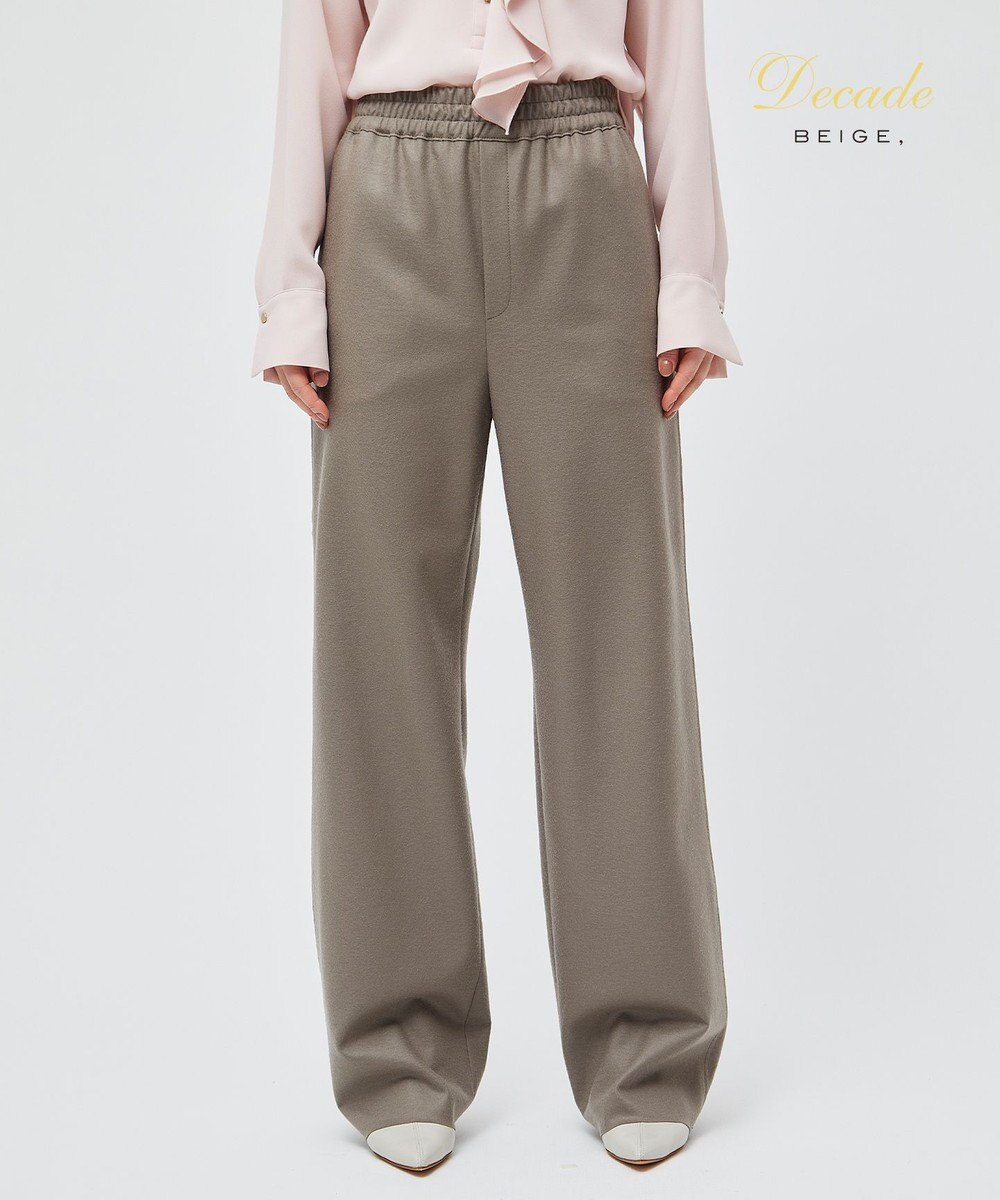 BEIGE， CORBY / ウエストゴムワイドパンツ 