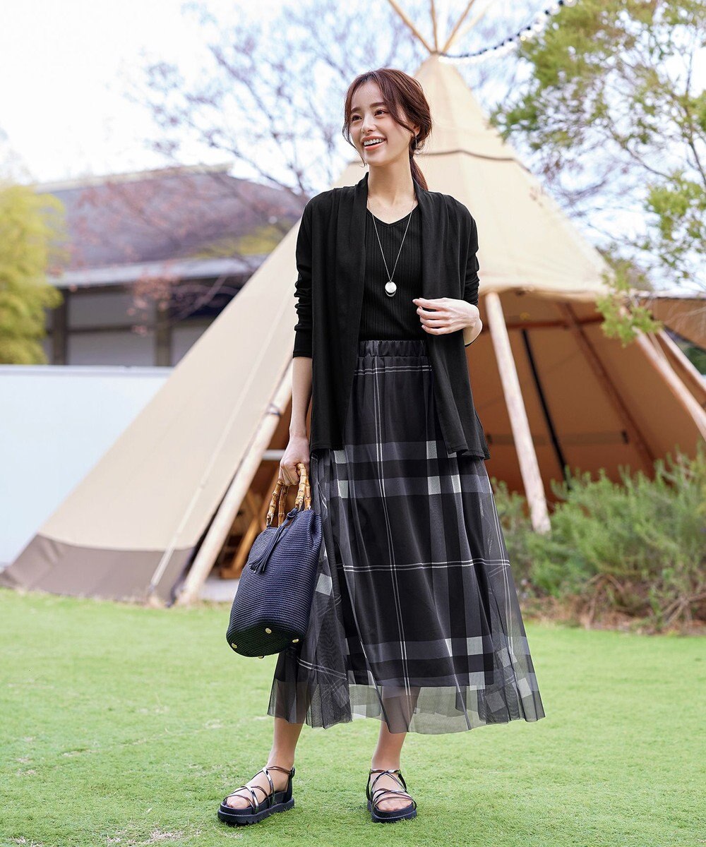 Tiaclasse 【新色追加・UVケア・接触冷感】“やみつき”着ながしロングカットソーカーデ 