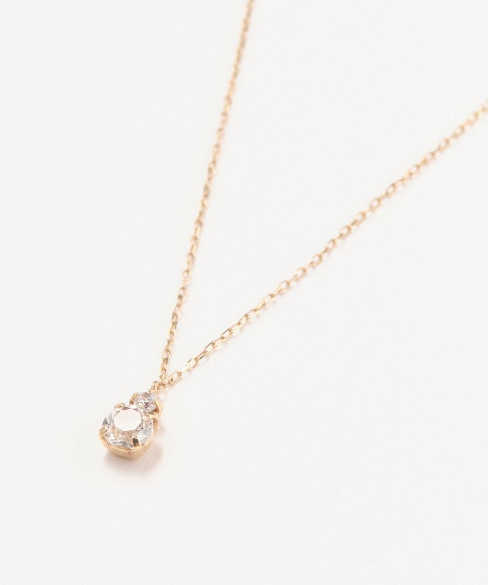 Phoebe 【K10】ジュエルラックネックレス　ホワイトトパーズ/4月誕生石/天然石/全長:40cm 