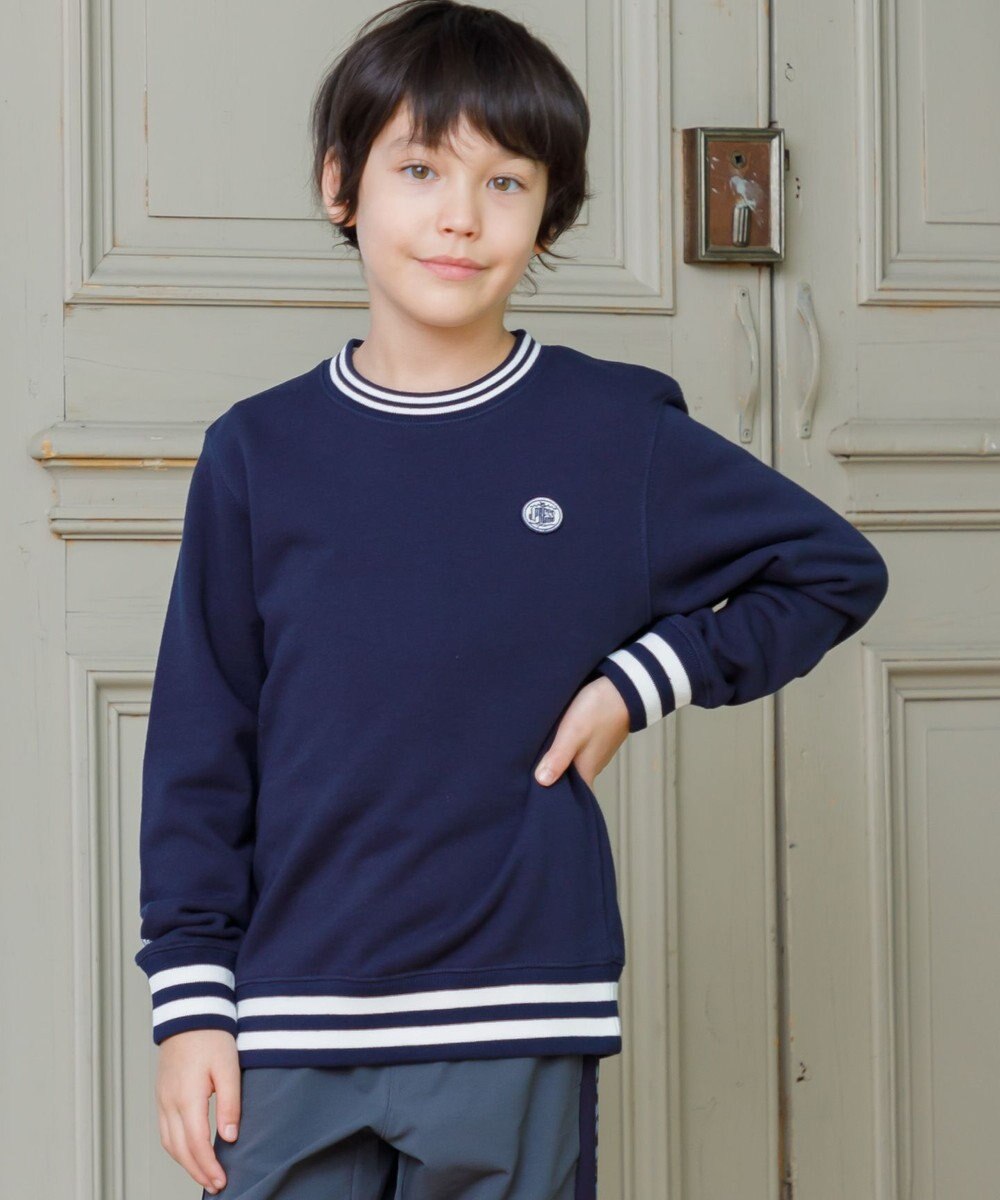 J.PRESS KIDS 【140-170cm】BICOLOR LINE COMBI トレーナー 