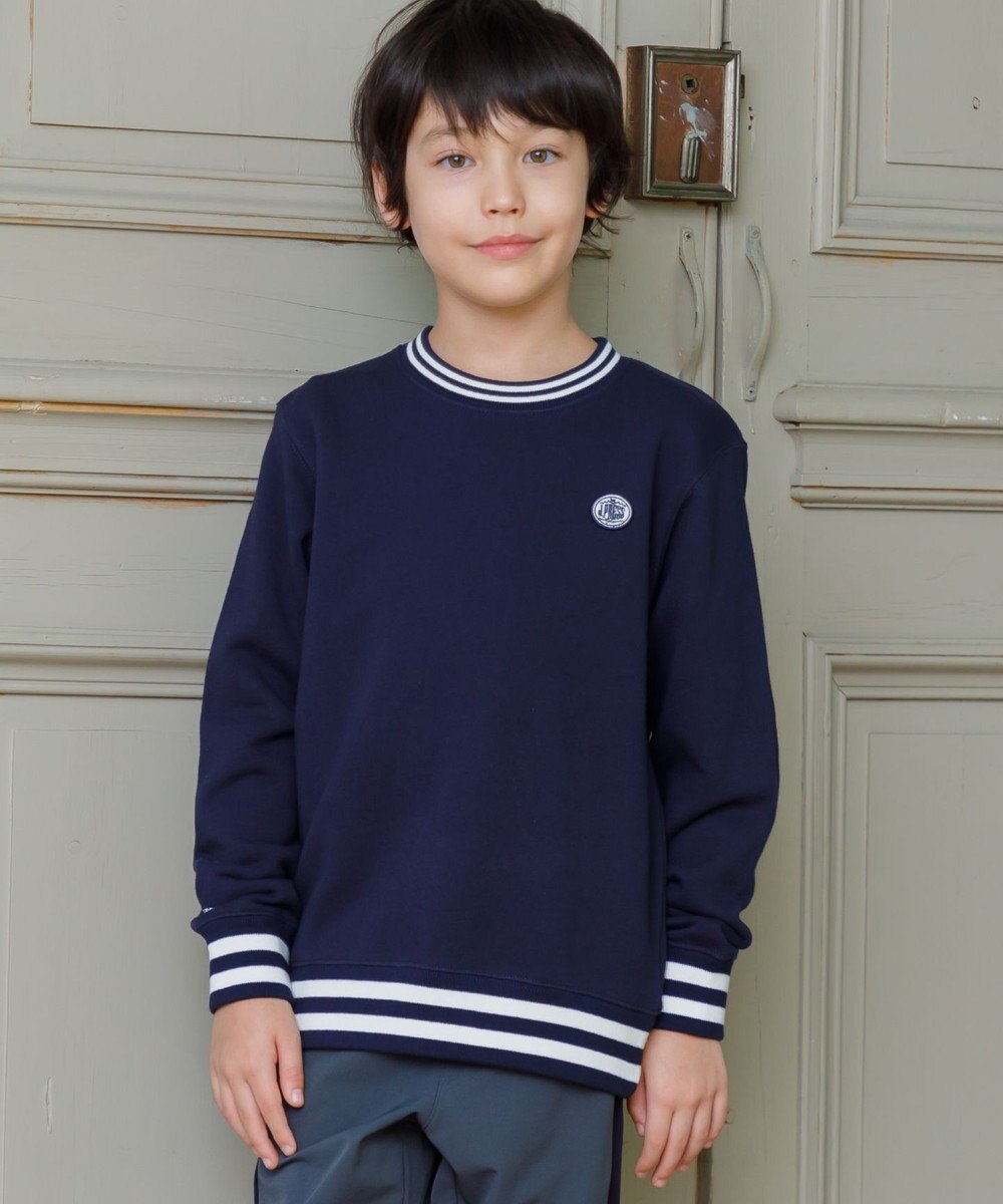 J.PRESS KIDS 【140-170cm】BICOLOR LINE COMBI トレーナー 