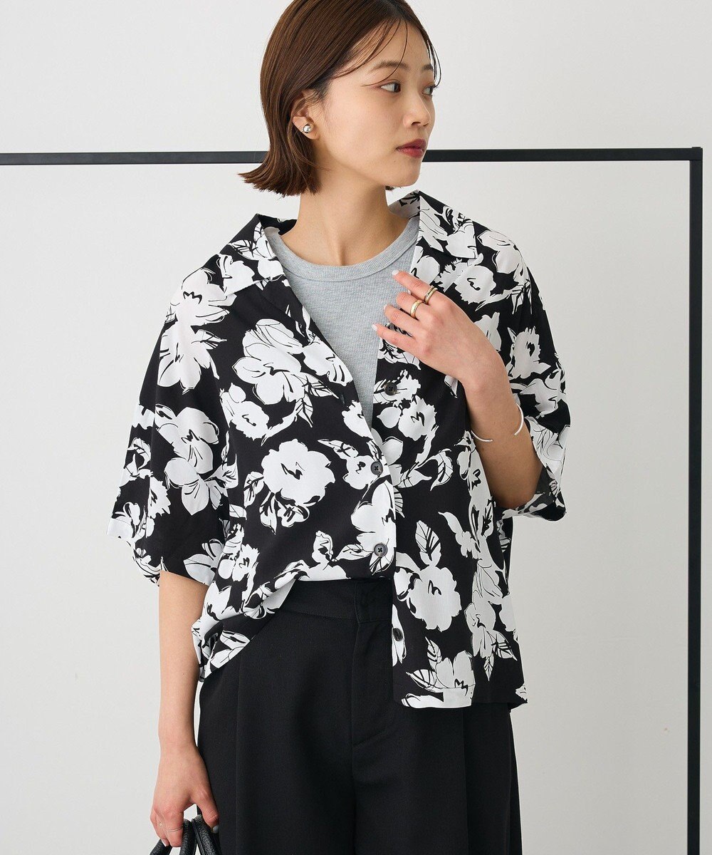 CRAFT STANDARD BOUTIQUE レーヨン総柄シャツ 