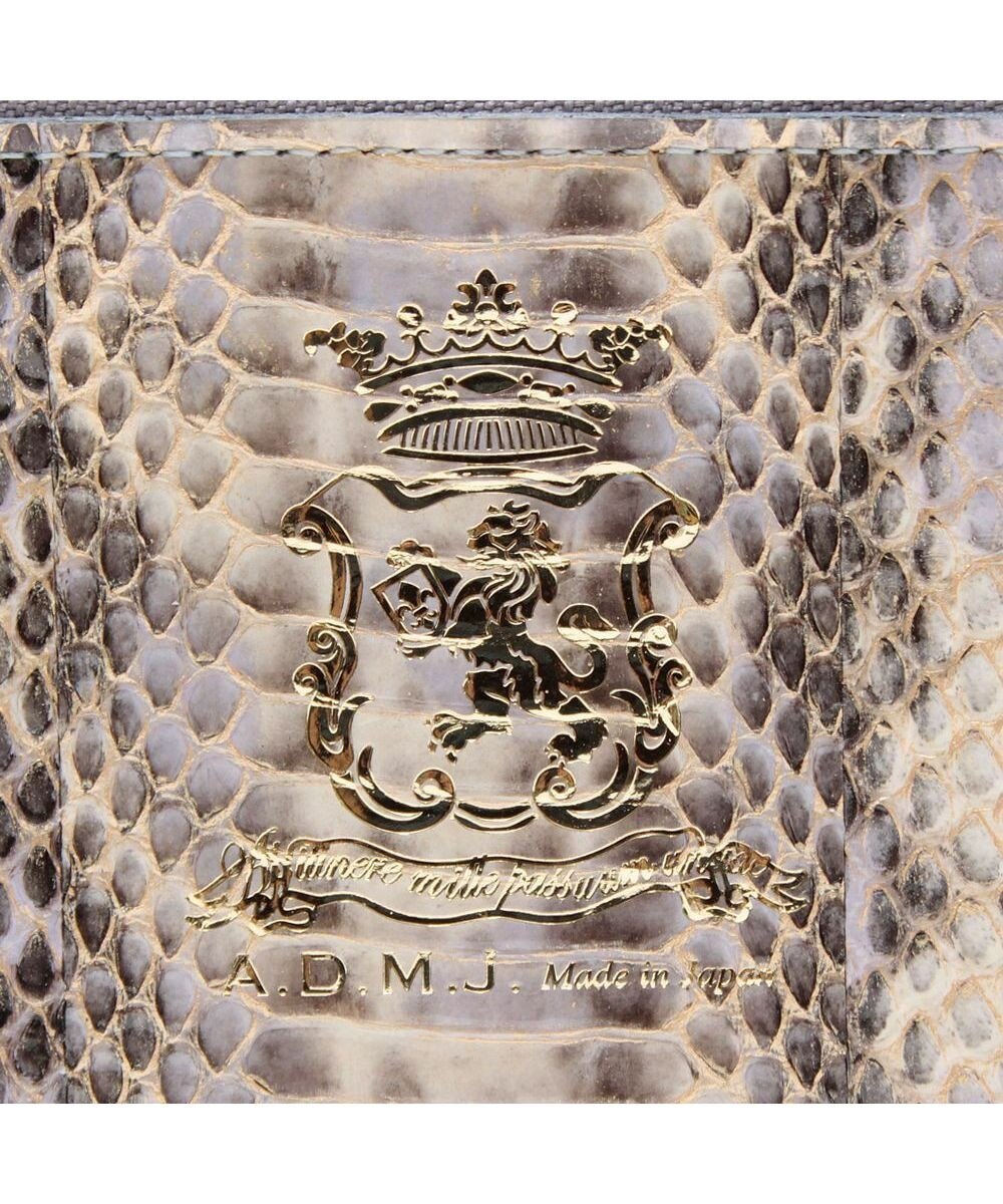 A.D.M.J. 【スネークレザー】ラウンドウォレット 