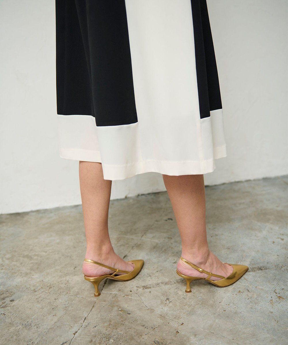 GRACE CONTINENTAL バイカラーフレームドレス 