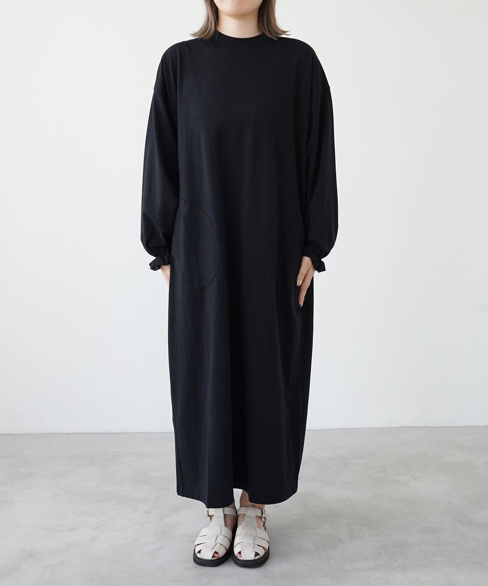 HAAG スマイルコットン LONG SLEEVE ONEPIECE ワンピース 
