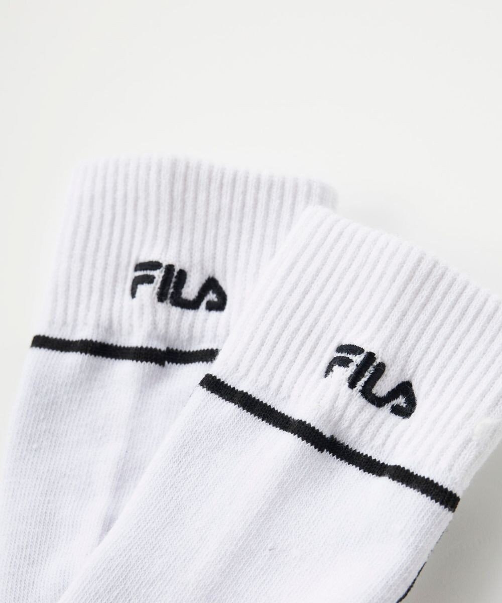 FILA GOLF／marie claire 【FILA GOLF】ライン入りクルーソックス 