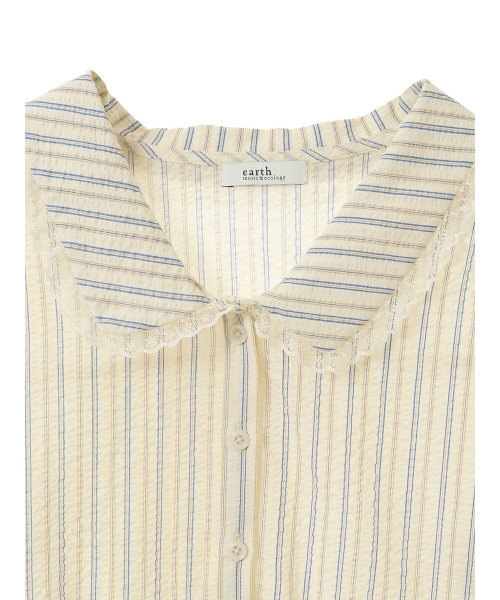 earth music&ecology ミニパフショートスリーブブラウス 