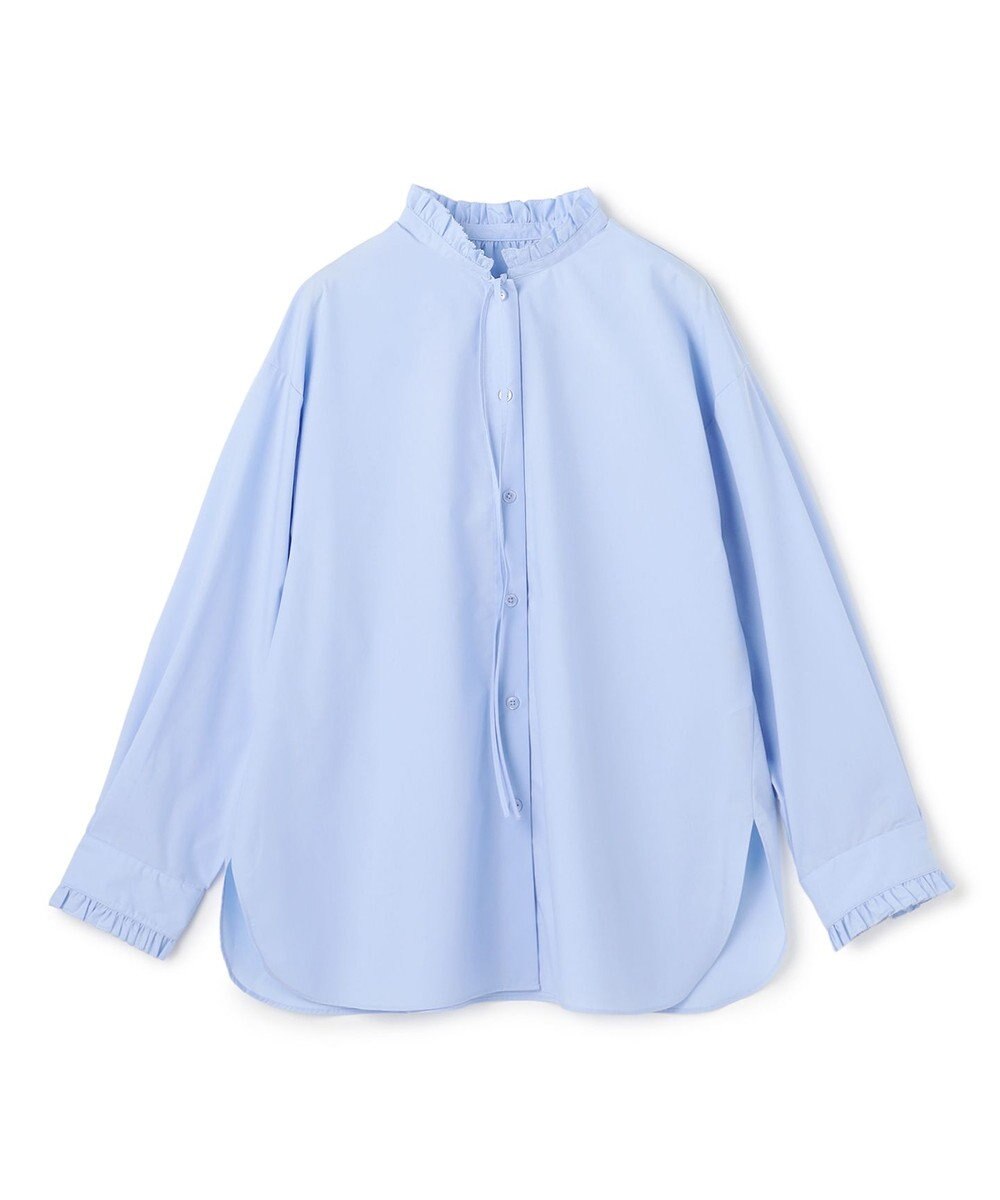 UNFILO フリルネック ブラウス 