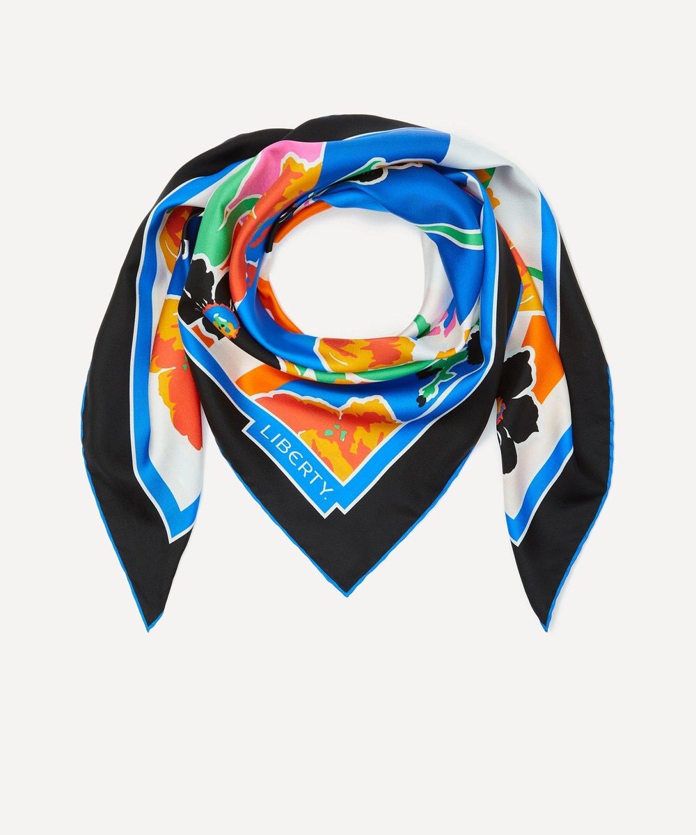 LIBERTY. マリアンナズ ブーケ 90x90 シルクスカーフ 
