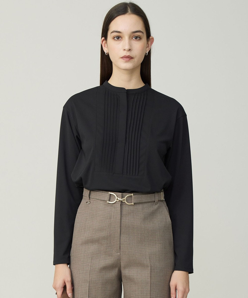 ICB L イージージョーゼット ピンタックカットソー 