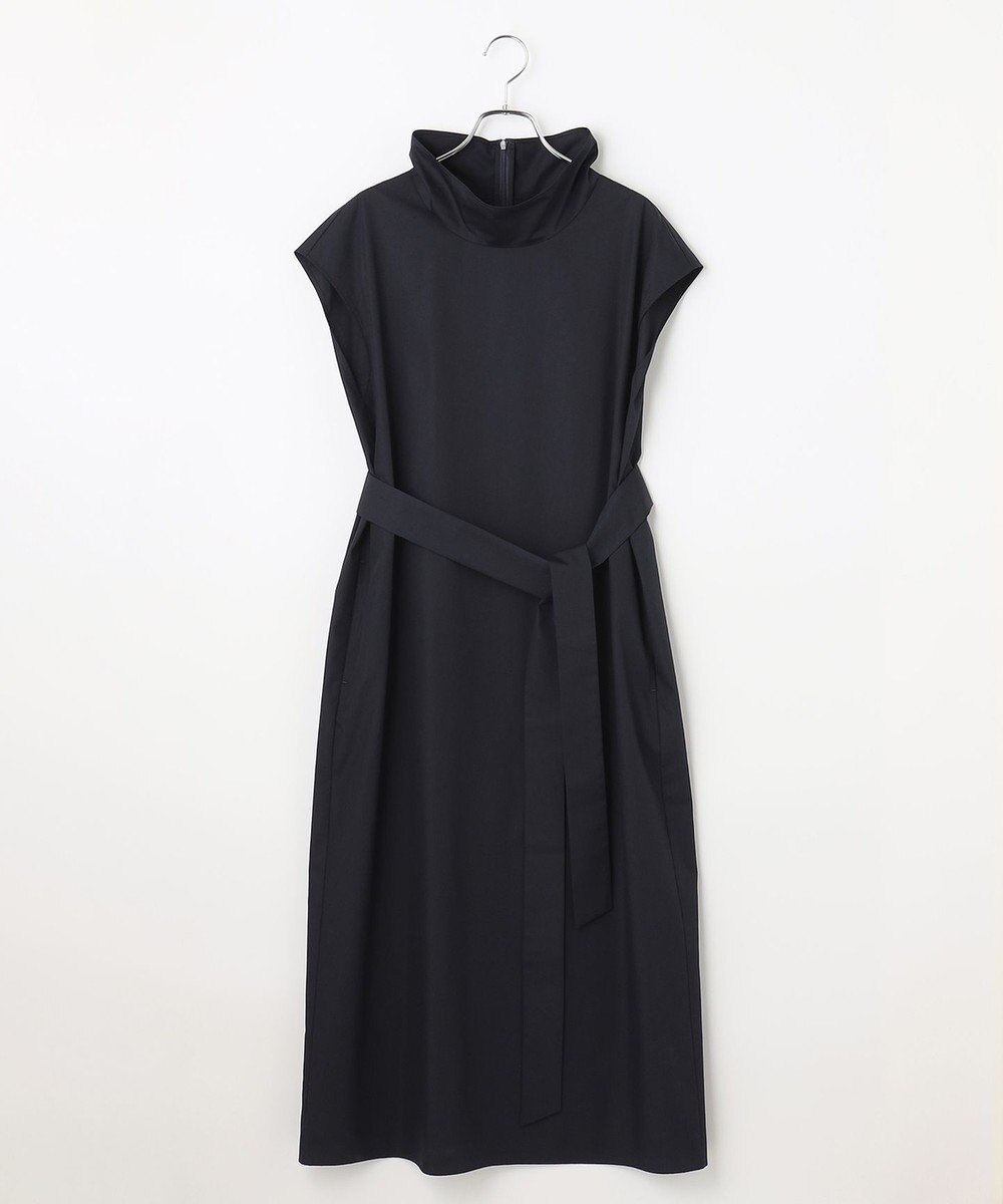 #Newans 【洗える】AMELIA / ハイネックナローシルエットワンピース 