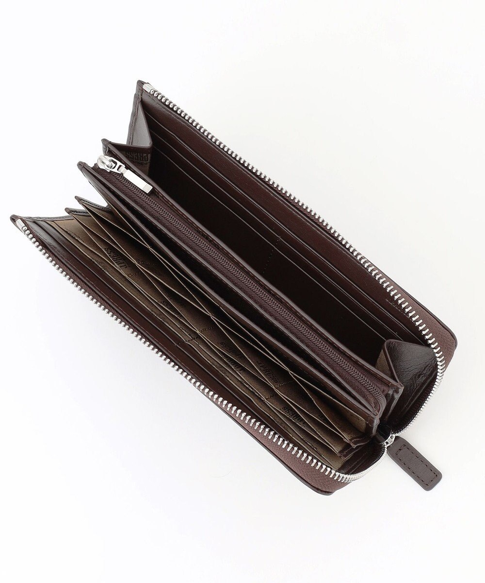 J.PRESS MEN 【MORPHO×J.PRESS】オーセンティックレジメンタル ハニーセル長財布(Ｌ字ラウンドファスナー) 