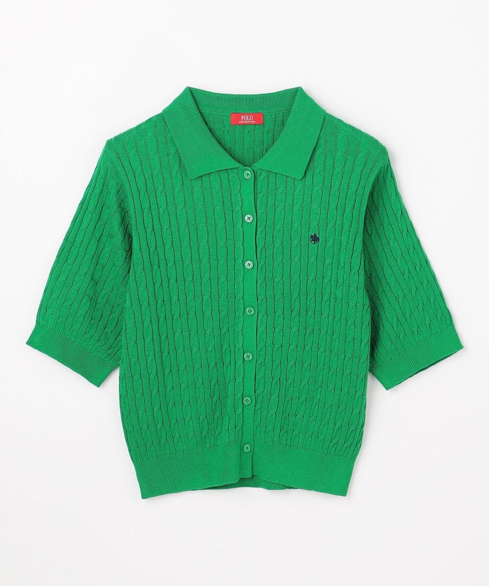 ANY 【POLO BCS別注】ケーブルニットポロ 