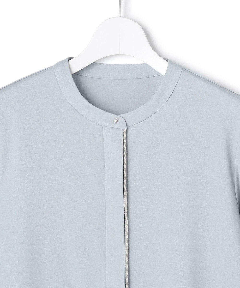 ICB 【洗える】 コンパクトモクロディ バンドカラーカットソー 