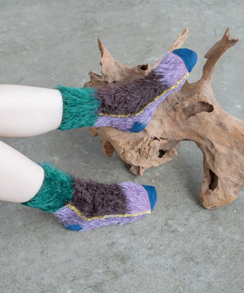 COQ HAPPY PENGUIN リバーシブルファーソックス 