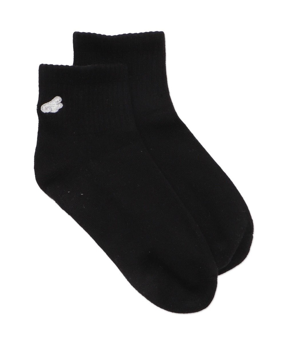 WEGO バック刺繍アンクルパイルソックス 