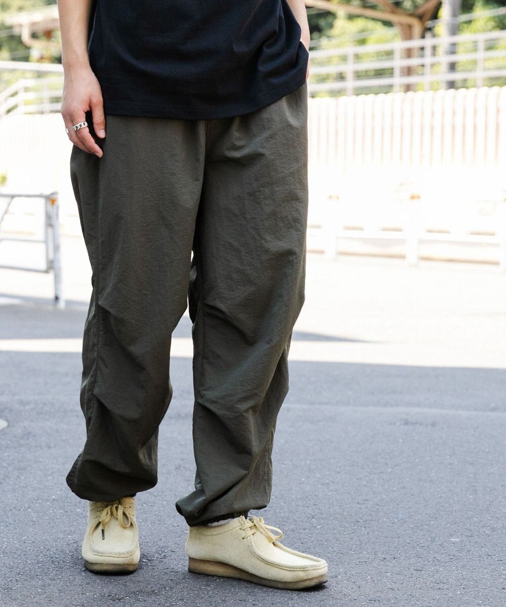 WEGO 【ウエストゴム/手洗い可】ナイロン　トラックパンツ 