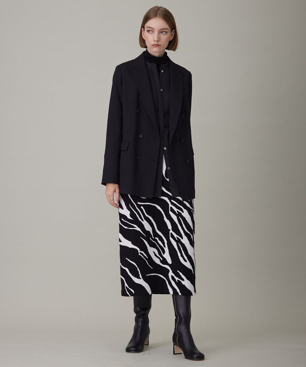 ICB 【洗える】アニマルジャガード  ニットスカート 