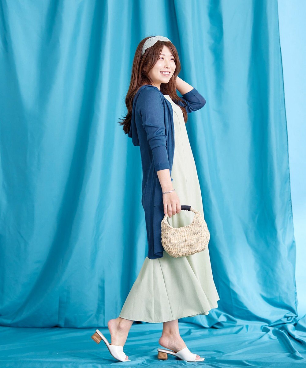 Tiaclasse 【洗える】裾フレアAラインワンピース 