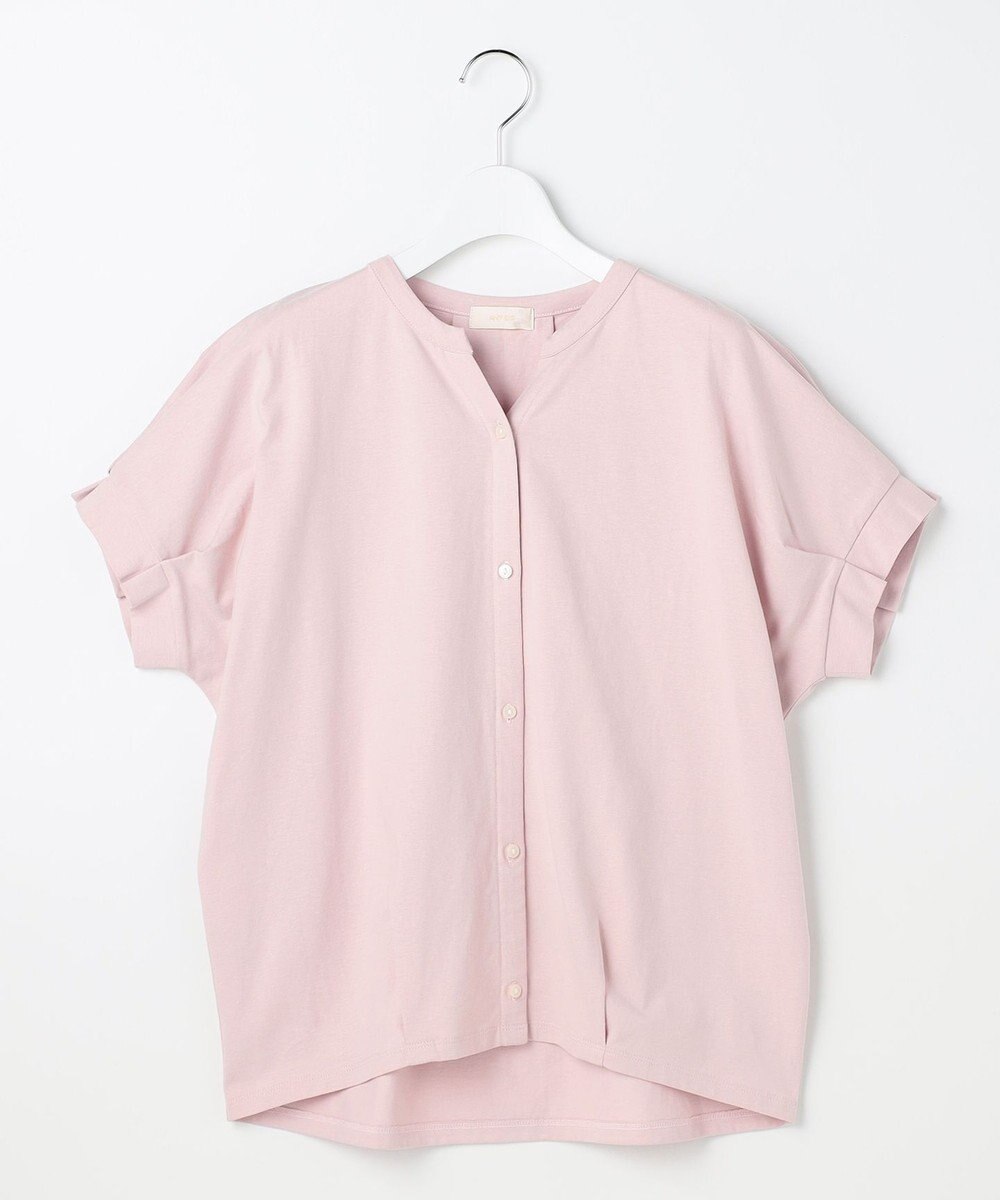 ANY SIS L 【美ライン大人T】裾タックゆる プルオーバー 