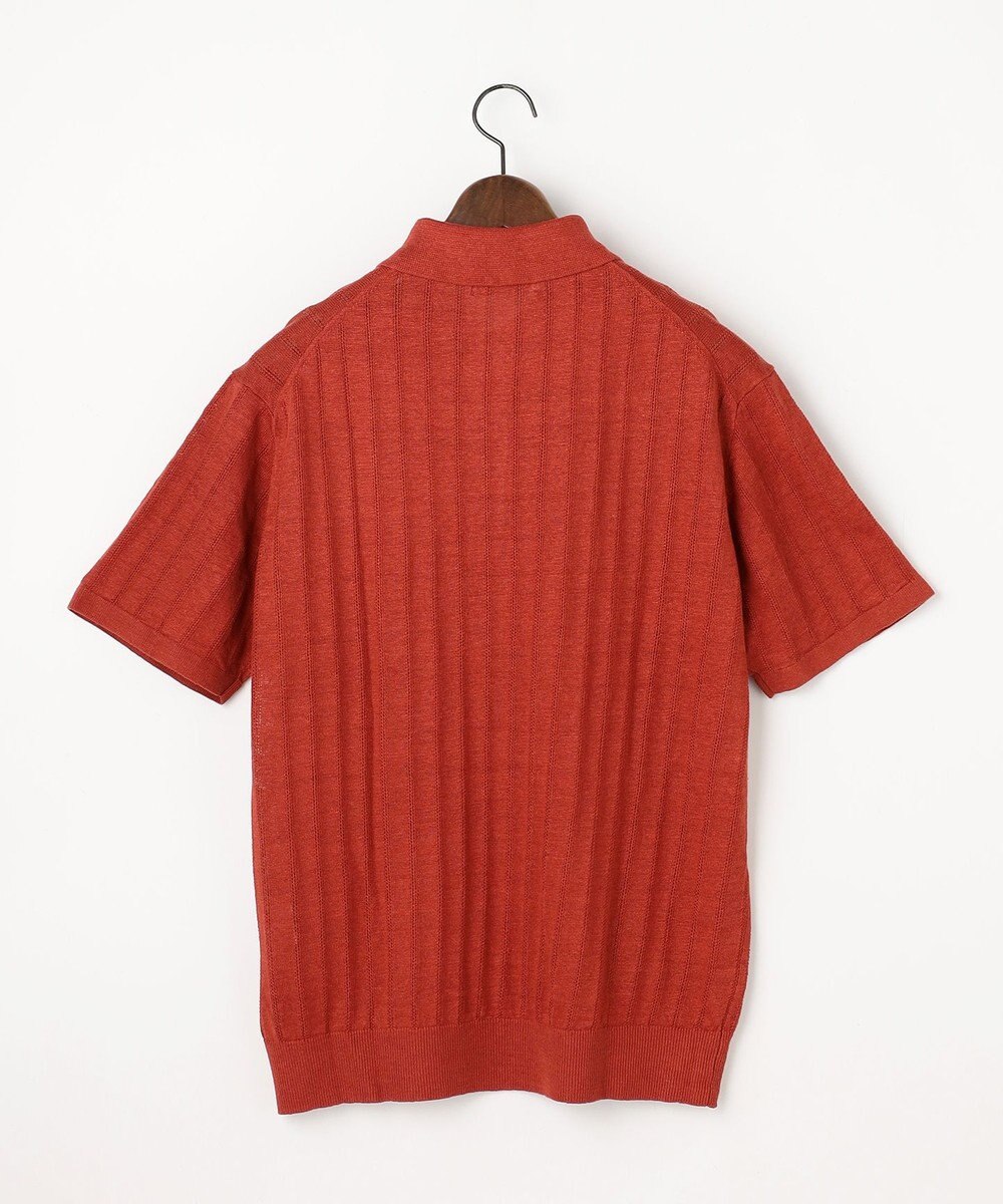 JOSEPH ABBOUD 【清涼感/洗えるリネン】フランドルリネン ニットポロ 