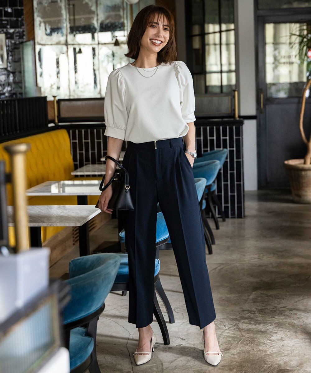 ANY SIS S ウーステッドエステル ワイドパンツ 